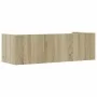 Wandregal aus Sonoma-Eichenfurnierholz 100x35x30,5 cm von , Regale und Regale - Ref: Foro24-848460, Preis: 40,28 €, Rabatt: %