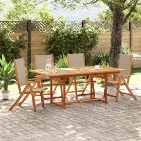 Faltbare Gartenstühle, 4 Stück Massivholz Akazie mit Textilene. von , Gartenstühle - Ref: Foro24-3279244, Preis: 336,80 €, Ra...