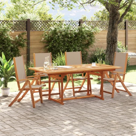 Faltbare Gartenstühle, 4 Stück Massivholz Akazie mit Textilene. von , Gartenstühle - Ref: Foro24-3279244, Preis: 344,02 €, Ra...