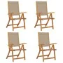 Faltbare Gartenstühle, 4 Stück Massivholz Akazie mit Textilene. von , Gartenstühle - Ref: Foro24-3279244, Preis: 336,80 €, Ra...