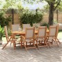 Faltbare Gartenstühle, 8 Stück Massivholz Akazie mit Textilene. von , Gartenstühle - Ref: Foro24-3279246, Preis: 682,69 €, Ra...