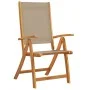 Folding garden chairs 8 pcs solid acacia wood textilene by , Garden chairs - Ref: Foro24-3279246, Price: 669,54 €, Discount: %