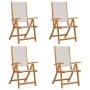 Faltbare Gartenstühle, 4 Stück Massivholz Akazie mit Textilene. von , Gartenstühle - Ref: Foro24-3279238, Preis: 300,93 €, Ra...
