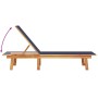 Tumbonas 2 unidades madera maciza de acacia y textileno azul de , Tumbonas - Ref: Foro24-3279250, Precio: 299,23 €, Descuento: %