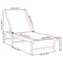 Zwei Sonnenliegen aus massivem Akazienholz und blauem Textilene. von , Liegen - Ref: Foro24-3279250, Preis: 330,56 €, Rabatt: %