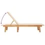 Tumbonas 2 uds con mesa madera maciza acacia y textileno crema de , Tumbonas - Ref: Foro24-3279252, Precio: 356,20 €, Descuen...