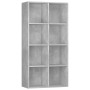 Graues Sperrholzregal/Sideboard 66x30x130 cm von vidaXL, Bücherregale und Regale - Ref: Foro24-800157, Preis: 76,13 €, Rabatt: %