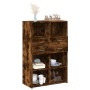 Aparador de madera de ingeniería roble ahumado 80x42,5x124 cm de , Aparadores - Ref: Foro24-3281389, Precio: 148,76 €, Descue...