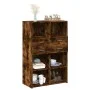 Smoked oak engineered wood sideboard 80x42.5x124 cm by , Sideboards - Ref: Foro24-3281389, Price: 142,05 €, Discount: %