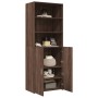 Tall engineered wood brown oak sideboard 70x42.5x185 cm by , Sideboards - Ref: Foro24-3281377, Price: 154,18 €, Discount: %