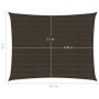Segelmarkise HDPE braun 160 g/m² 3x4,5 m von vidaXL, Sonnenschirme - Ref: Foro24-311788, Preis: 36,59 €, Rabatt: %
