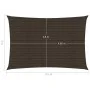 Toldo de vela HDPE marrón 160 g/m² 2x4,5 m de vidaXL, Sombrillas - Ref: Foro24-311780, Precio: 32,88 €, Descuento: %