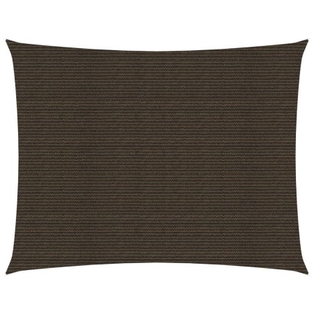 Brown HDPE sail shade 160 g/m² 2.5x4 m by vidaXL, Umbrellas - Ref: Foro24-311784, Price: 29,48 €, Discount: %