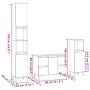Set de muebles de baño 3 pzas madera contrachapada roble Sonoma de , Muebles de baño - Ref: Foro24-3307672, Precio: 202,05 €,...
