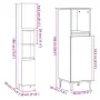 Set de muebles de baño 3 pzas madera contrachapada roble Sonoma de , Muebles de baño - Ref: Foro24-3307672, Precio: 202,05 €,...