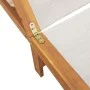 Massive Sonnenliege aus Akazienholz und grauem Textilene von , Liegen - Ref: Foro24-4008413, Preis: 174,60 €, Rabatt: %