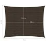 HDPE Segelmarkise braun 160 g/m² 2,5x4 m von vidaXL, Sonnenschirme - Ref: Foro24-311784, Preis: 28,58 €, Rabatt: %