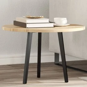 Solid acacia wood round table top Ø60x2 cm by , Table tops - Ref: Foro24-4008684, Price: 40,40 €, Discount: %
