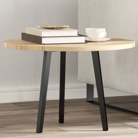 Solid acacia wood round table top Ø60x2 cm by , Table tops - Ref: Foro24-4008684, Price: 41,15 €, Discount: %