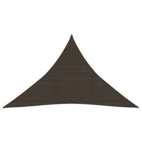 Toldo de vela marrón HDPE 160 g/m² 5x5x6 m