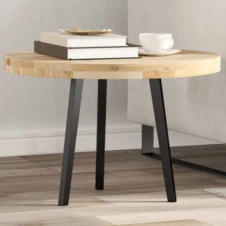 Solid acacia wood round table top Ø60x4 cm by , Table tops - Ref: Foro24-4008690, Price: 64,15 €, Discount: %