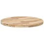 Solid acacia wood round table top Ø80x4 cm by , Table tops - Ref: Foro24-4008692, Price: 120,89 €, Discount: %