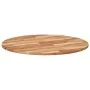 Solid acacia wood round table top Ø90x2 cm by , Table tops - Ref: Foro24-4008699, Price: 89,23 €, Discount: %
