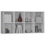 Graues Sperrholzregal/Sideboard 66x30x130 cm von vidaXL, Bücherregale und Regale - Ref: Foro24-800157, Preis: 76,13 €, Rabatt: %