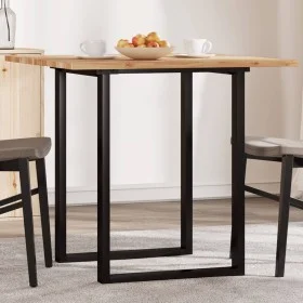 Solid acacia wood square table top 80x80x2 cm by , Table tops - Ref: Foro24-4008722, Price: 81,60 €, Discount: %