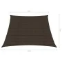 Sail awning HDPE brown 160 g/m² 4/5x3 m by vidaXL, Umbrellas - Ref: Foro24-311820, Price: 43,27 €, Discount: %