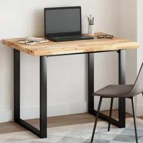 Tablero de mesa rectangular madera maciza acacia 100x80x4 cm de , Tableros para mesas - Ref: Foro24-4008797, Precio: 163,91 €...