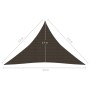 Segelmarkise HDPE braun 160 g/m² 2,5x2,5x3,5 m von vidaXL, Sonnenschirme - Ref: Foro24-311801, Preis: 17,04 €, Rabatt: %