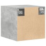 Engineered wood gray concrete wall cabinet 40x42.5x40 cm by , Sideboards - Ref: Foro24-846099, Price: 35,21 €, Discount: %