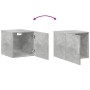 Engineered wood gray concrete wall cabinet 40x42.5x40 cm by , Sideboards - Ref: Foro24-846099, Price: 35,21 €, Discount: %