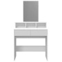 Frisiertisch mit weißem Spiegel 80x41x144,5 cm von , Schlafzimmerkommoden - Ref: Foro24-848171, Preis: 96,96 €, Rabatt: %