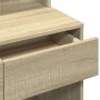 Tocador con espejo color roble Sonoma 130x50x132,5 cm de , Tocadores para dormitorios - Ref: Foro24-848173, Precio: 106,55 €,...