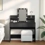 Black vanity with LED lights 100x40x130 cm by , Bedroom Dressers - Ref: Foro24-848200, Price: 156,68 €, Discount: %