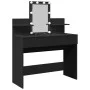 Black vanity with LED lights 100x40x130 cm by , Bedroom Dressers - Ref: Foro24-848200, Price: 156,68 €, Discount: %