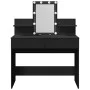 Black vanity with LED lights 100x40x130 cm by , Bedroom Dressers - Ref: Foro24-848200, Price: 156,68 €, Discount: %