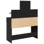 Black vanity with LED lights 100x40x130 cm by , Bedroom Dressers - Ref: Foro24-848200, Price: 156,68 €, Discount: %