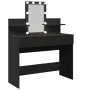 Black vanity with LED lights 100x40x130 cm by , Bedroom Dressers - Ref: Foro24-848200, Price: 156,68 €, Discount: %