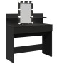 Tocador con luces LED negro 100x40x130 cm de , Tocadores para dormitorios - Ref: Foro24-848200, Precio: 171,03 €, Descuento: %