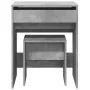 Frisiertisch mit grauem Betonhocker 60x40x113,5 cm von , Schlafzimmerkommoden - Ref: Foro24-848216, Preis: 98,32 €, Rabatt: %