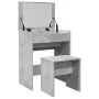 Frisiertisch mit grauem Betonhocker 60x40x113,5 cm von , Schlafzimmerkommoden - Ref: Foro24-848216, Preis: 98,32 €, Rabatt: %