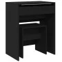 Tocador con taburete negro 60x40x113,5 cm de , Tocadores para dormitorios - Ref: Foro24-848214, Precio: 103,00 €, Descuento: %