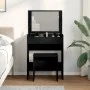 Tocador con taburete negro 60x40x113,5 cm de , Tocadores para dormitorios - Ref: Foro24-848214, Precio: 103,00 €, Descuento: %