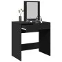 Dresser with black mirror 73x46.5x120 cm by , Bedroom Dressers - Ref: Foro24-848221, Price: 92,37 €, Discount: %