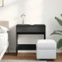 Dresser with black mirror 73x46.5x120 cm by , Bedroom Dressers - Ref: Foro24-848221, Price: 92,37 €, Discount: %