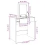 Dresser with black mirror 73x46.5x120 cm by , Bedroom Dressers - Ref: Foro24-848221, Price: 92,37 €, Discount: %