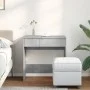 Frisiertisch mit grauem Betonspiegel 73x46,5x120 cm von , Schlafzimmerkommoden - Ref: Foro24-848223, Preis: 82,15 €, Rabatt: %